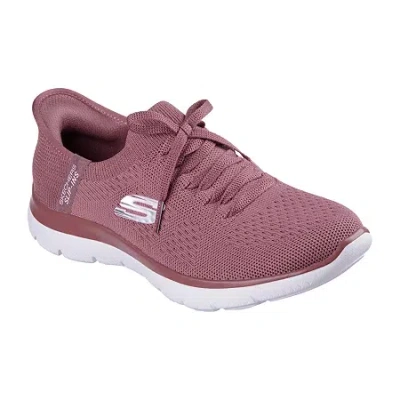 Skechers Hands Free Slip-ins Summits New Daily Womens Slip-on Walking Shoes In Burgundy