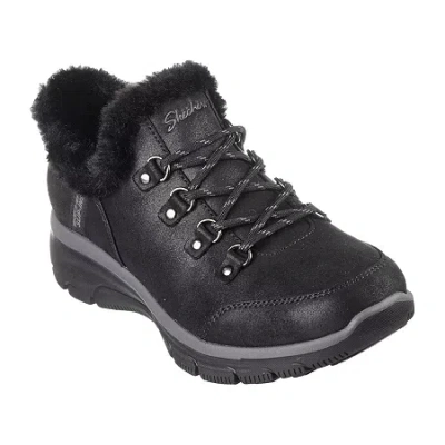 Skechers Hands Free Slip-ins Womens Easy Going Fall Adventure Flat Heel Winter Boots In Black
