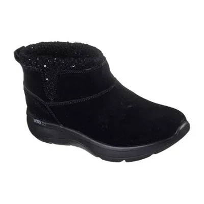 Skechers Hands Free Slip-ins Womens On The Go Encore Flat Heel Chukka Boots In Black