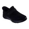 Skechers Hands Free Slip-ins Womens On The Go Joy Shootie Flat Heel Booties In Black