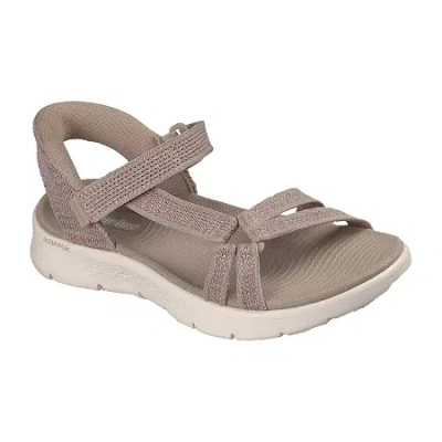 Skechers Hands Free Slip-ins Womens Strap Sandals In Brown