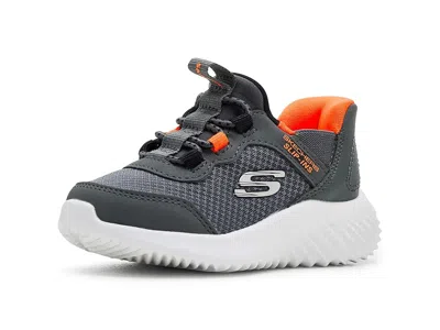 Skechers Kids' Hands Free Slip-ins: Bounder-brisk-burst 403822n (toddler) Boys Shoes Charcoal/orange : 9 Toddler M,