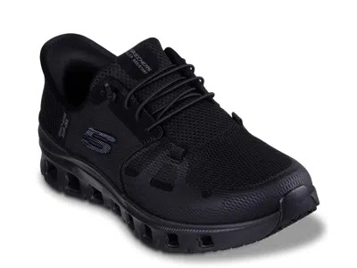 Skechers Hands Free Slipins Glide Step Pro Work Sneaker In Black