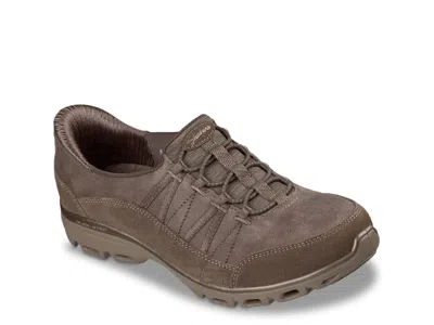 Skechers Hands Free Slipins Glidestep Comfort Soft Power Sneaker In Brown