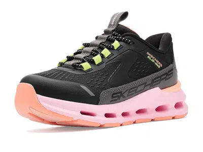 Skechers Hands Free Slip-ins, Glide-step + - Vista Lane 303654l (little Kid/big Kid) Girls Shoes Bla In Black