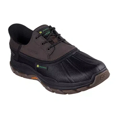 Skechers Hands Free Slip-ins John Deere Duck Boot Mens Round Closed Toe Slip-on Shoe In Black