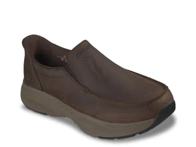 Skechers Hands Free Slipins Relaxed Fit Norman Jasper Slipon In Brown