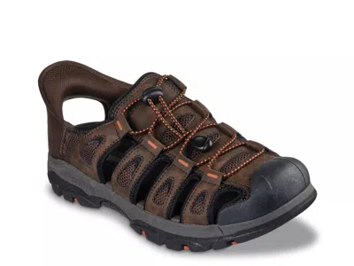 Skechers Hands Free Slipins Relaxed Fit Tresmen Norvick Sandal In Brown