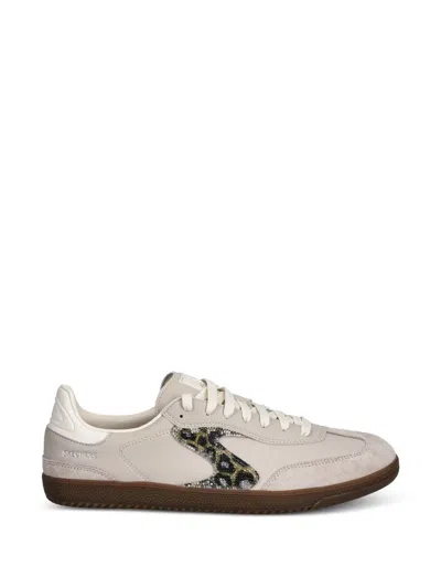 Skechers Hotshot Leopard-print Crystal-embellished Sneakers In Neutral