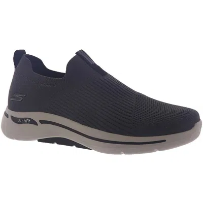 Skechers Iconic Mens Stretch Walking Casual And Fashion Sneakers In Gray