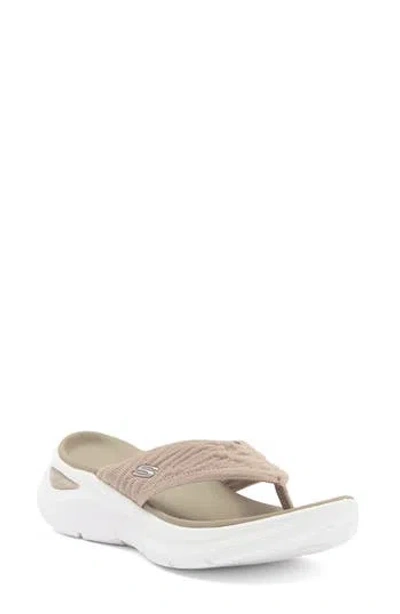 Skechers Kamaryn Thong Sandal In Brown