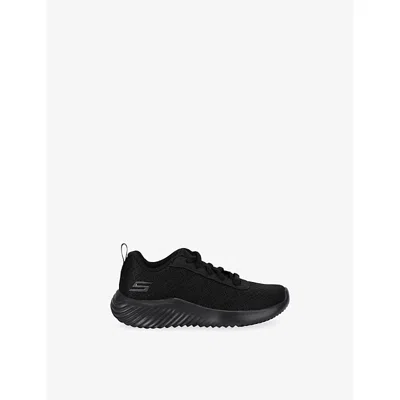 Skechers Black Kids' Bounder Karonik Mesh Low-top Trainers Eur 35 / 2.5 Uk