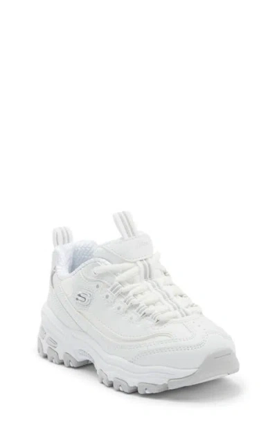 Skechers Kids' D'lites Biggest Fan Sneaker In White