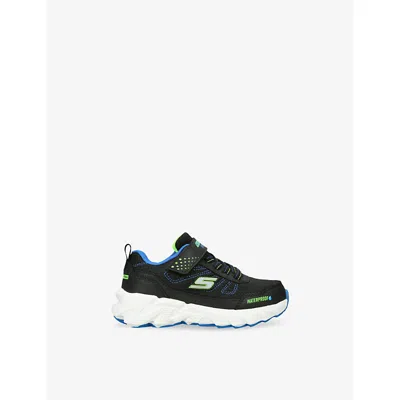 Skechers Blk/blue Kids' Elite Sport Tread Woven Trainers Eur 32 / 13 Uk