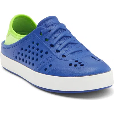 Skechers Kids' Guzman Steps Slip-on Sneaker In Blue