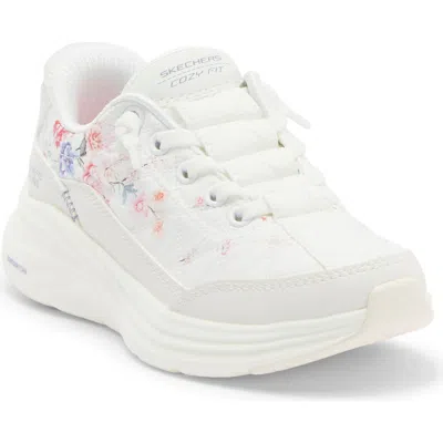 Skechers Kids' Hands Free Slip-ins® Contour Foam Sneaker In Wht-white