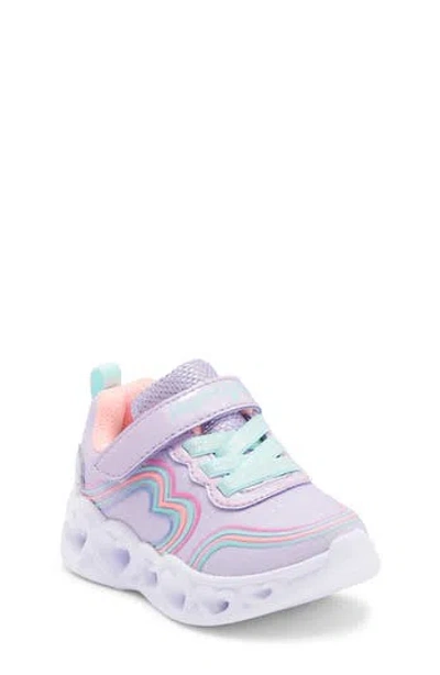 Skechers Kids' Heart Lights Light-up Sneaker In Purple
