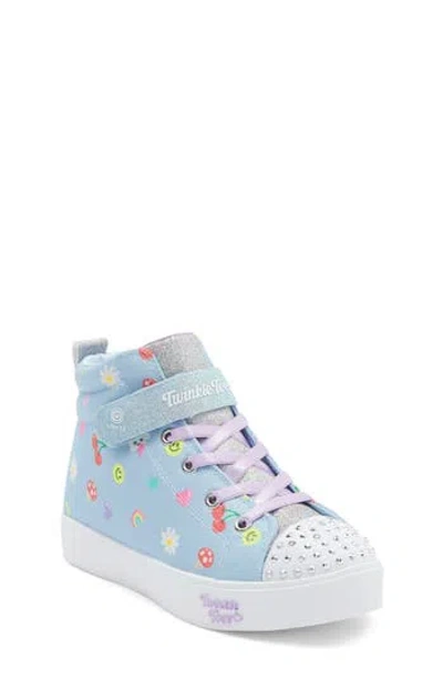 Skechers Kids' Heart Steps Twinkle Toes Sneaker In Blue