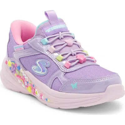 Skechers Kids' Hyper-quest Slip-on Sneaker In Purple
