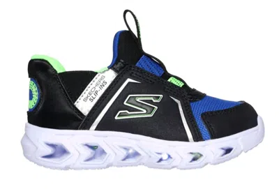 Skechers Kids Hypno-flash 2.0 Shoes In Black/blue/lime In Multi