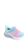 Skechers Kids' My Dreamers Light Up Sneaker In Light Blue/ Multi