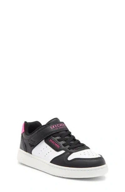 Skechers Kids' Quick Street Sneaker In Black/pink