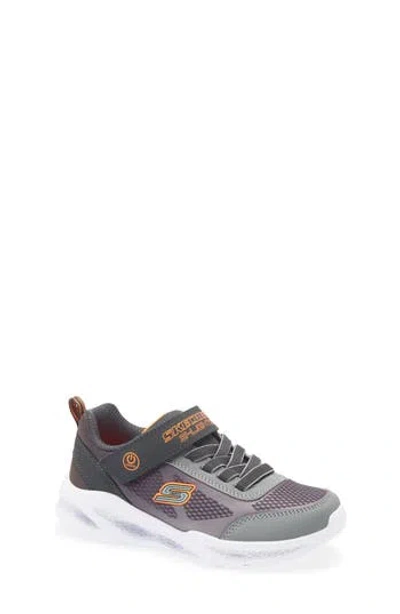 Skechers Kids' S-lights®: Meteor-lights Krendox Light-up Sneaker In Gray