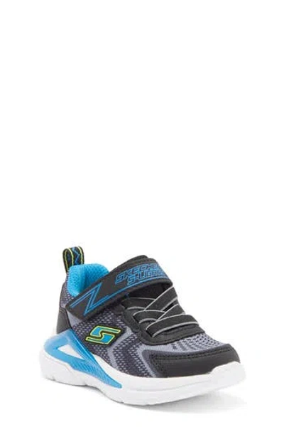 Skechers Kids' S-lights® Tri-namics Light-up Sneaker In Black/blue