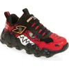 Skechers Kids' Skech-o-saurus Light-up Sneaker In Red