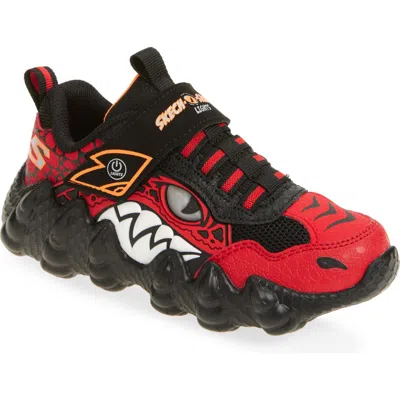Skechers Kids' Skech-o-saurus Light-up Sneaker In Red