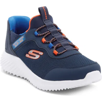 Skechers Kids' Slip-ins Bounder Sneaker In Blue