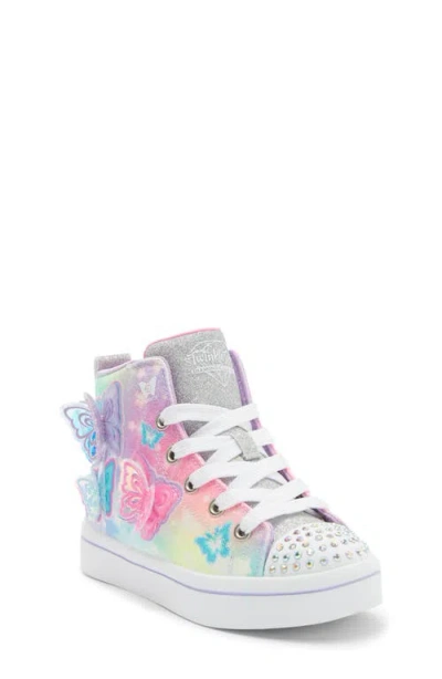 Skechers Kids' Twi-lites 2.0 High Top Sneaker In Animal Print