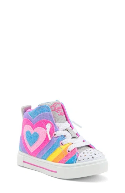 Skechers Kids' Twinkle Sparks Light-up High Top Sneaker In Multi