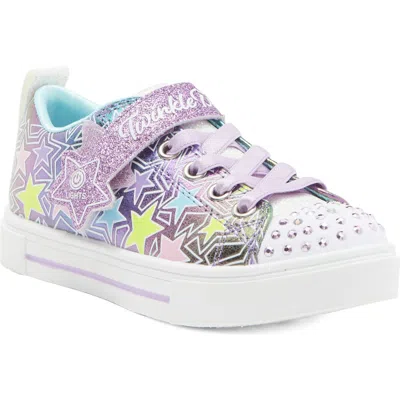 Skechers Kids' Twinkle Sparks Light-up Sneaker In Purple/multi