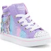 Skechers Kids' Twinkle Toes® Twi-lites Light-up High Top Sneaker In Purple