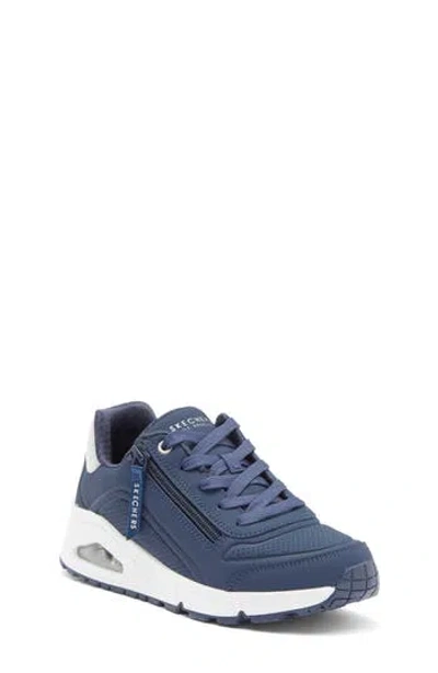 Skechers Kids' Uno Gen1 Zip Sneaker In Navy