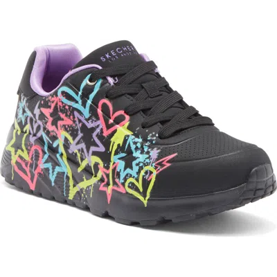 Skechers Kids' Uno Lite Sneaker In Black/multi