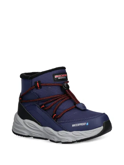 Skechers Kids' Lace Up Boots In Blue