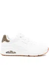 Skechers Leopard-print Sneakers In White