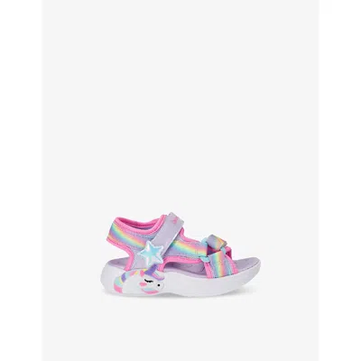 Skechers Kids' Unicorn Dreams Woven Sandal