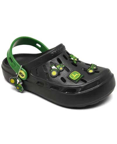 Skechers Kids' Little Boys John Deere: Swifters In Black,green