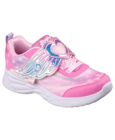 Skechers Kids' Little Girls Dream Racer In Pink