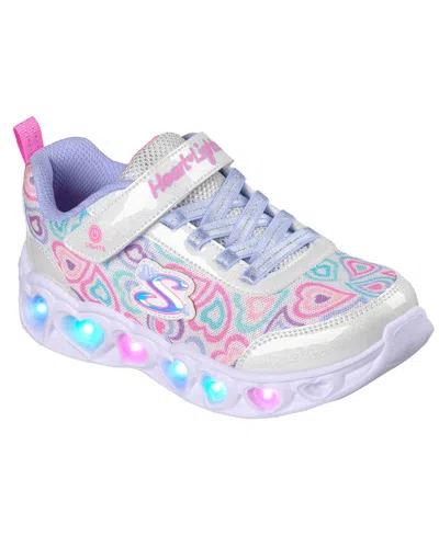 Skechers Kids' Little Girls Heart Lights In Multi