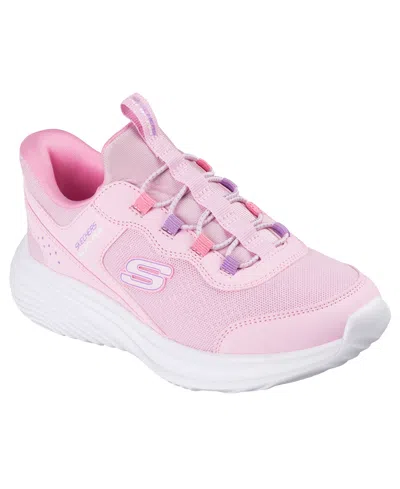 Skechers Kids' Little Girls Slip-ins: Bounder Pro Athletic Sneakers From Finish Line In Pink
