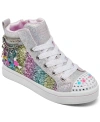 Skechers Kids' Little Girls Twi-lites In Silver/multi