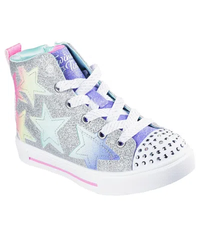 Skechers Kids' Little Girls Twinkle Toes: Twinkle Sparks In Silver