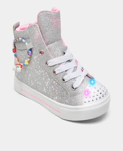 Skechers Kids' Little Girls Twinkle Toes: Twinkle Sparks In Silver