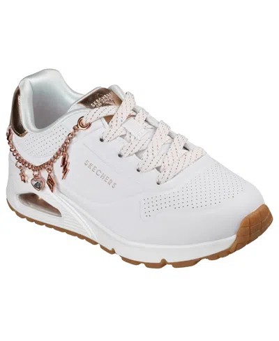Skechers Kids' Little Girls Uno Gen1 In White