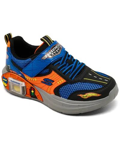 Skechers Little Kids Garage Casual Sneakers From Finish Line In Multi
