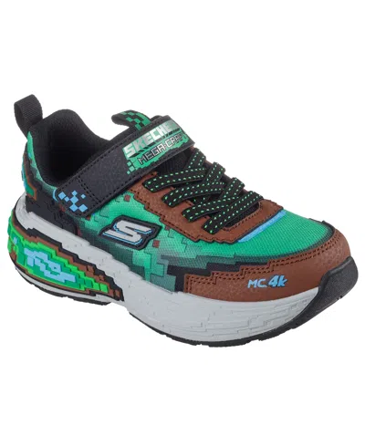Skechers Little Kids Mega-craft 4k Fastening Strap Casual Sneakers From Finish Line In Multi